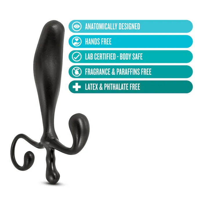 Anal Blush Anal Adventures By Blush Prostate Stimulator Black 5Inch Anal Plug