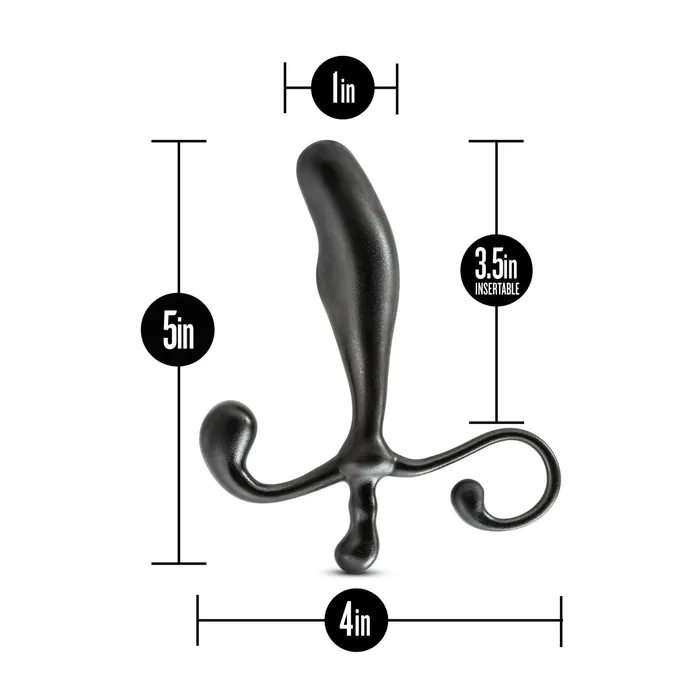 Anal Blush Anal Adventures By Blush Prostate Stimulator Black 5Inch Anal Plug