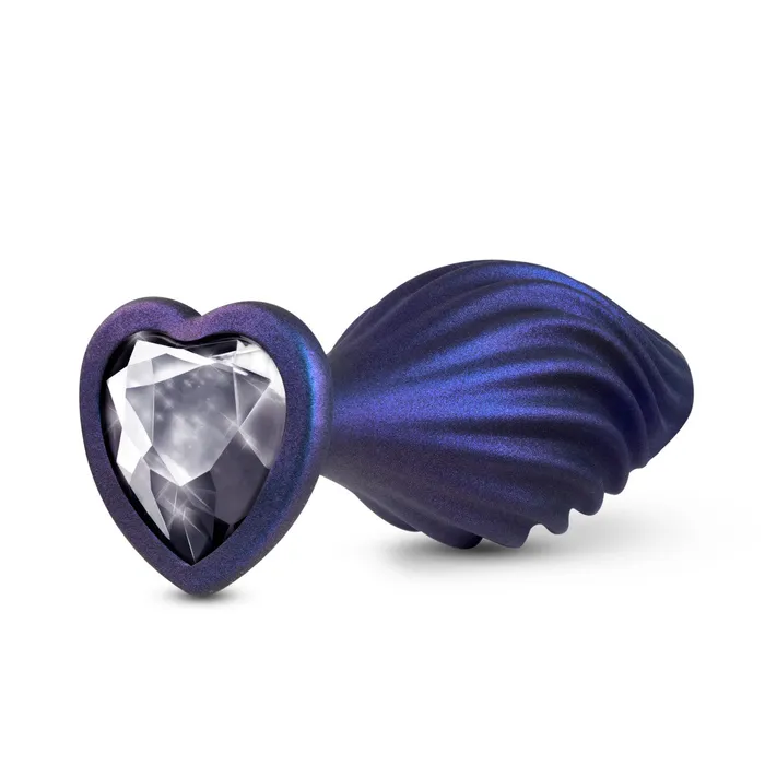 Anal Blush Anal Adventures Matrix By Blush Swirling Bling Sapphire 45Inch Anal Plug