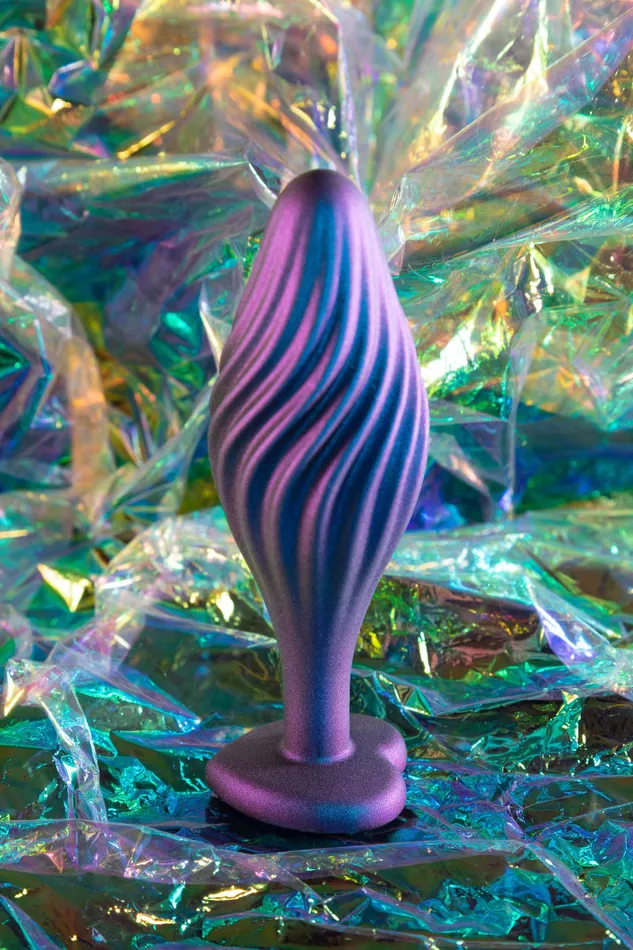Anal Blush Anal Adventures Matrix By Blush Swirling Bling Sapphire 45Inch Anal Plug