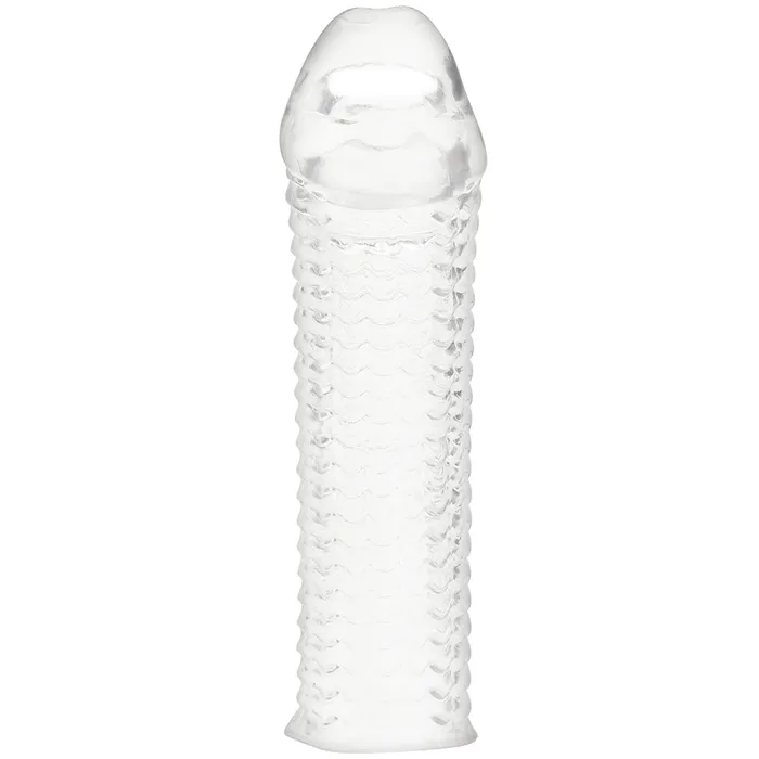 Anal Electric Eel Blue Line 65 Inch Clear Textured Extension Sleeve