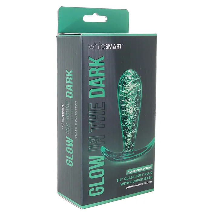 Anal XGen Whipsmart Glow In The Dark Glass Drop Butt Plug