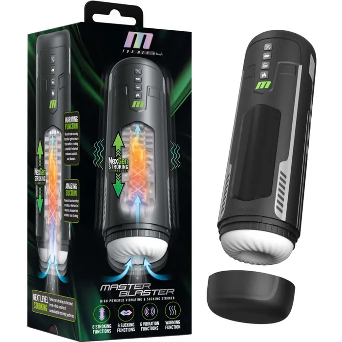 Blush Novelties Male Sex Toys M For Men Master Blaster Automatic Penis Masturbator with 6 Modes Blush Novelties Male Sex Toys M For Men Master Blaster Automatic Penis Masturbator with 6 Modes