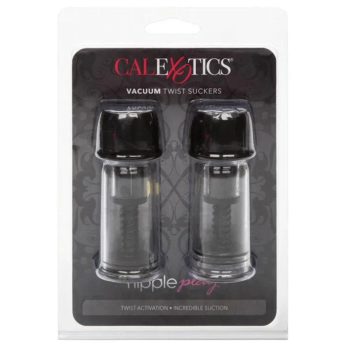 CAL EXOTICS Anal Nipple Play Vacuum Twist SuckersBlack