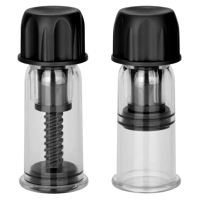 CAL EXOTICS Anal Nipple Play Vacuum Twist SuckersBlack