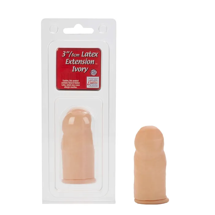 California Exotic Novelties Male Sex Toys Latex Extension Smooth Cock Head Ivory 3 inches Enhance Depth and Pleasure California Exotic Novelties Male Sex Toys Latex Extension Smooth Cock Head Ivory 3 inches Enhance Depth and Pleasure