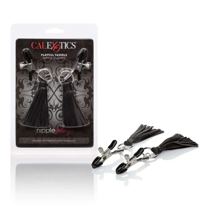 California Exotic Novelties Nipple Play Playful Tassels Nipple Clamps Black by Cal Exotics A Pinch of Pleasure Couples California Exotic Novelties Nipple Play Playful Tassels Nipple Clamps Black by Cal Exotics A Pinch of Pleasure Couples
