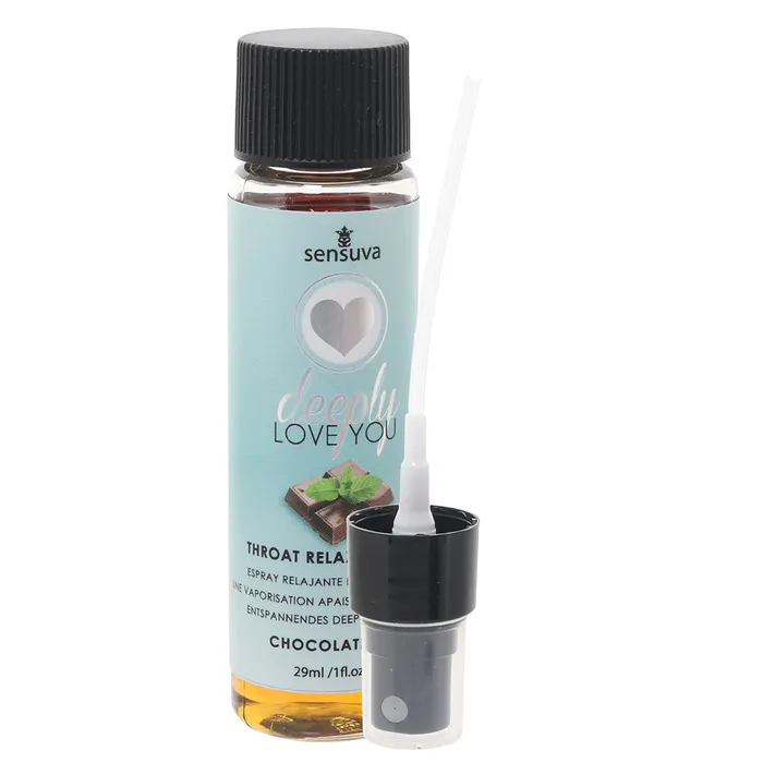 Deeply Love You Throat Relaxer 1oz29ml in Chocolate Mint Sensuva Vibrators