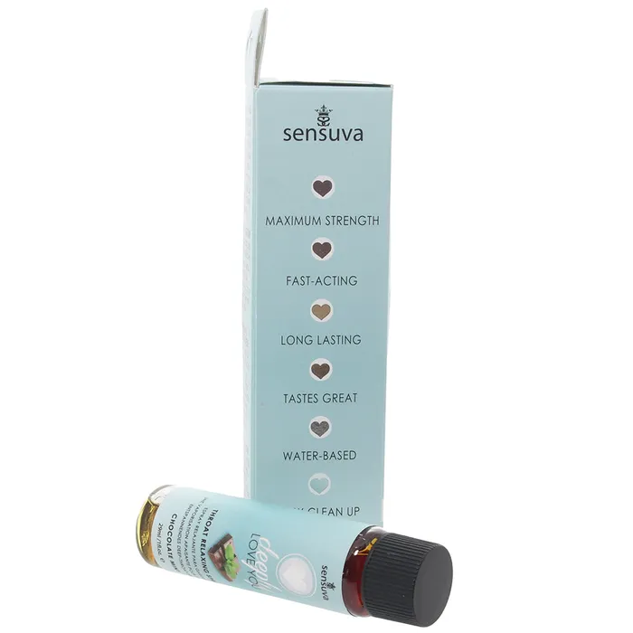 Deeply Love You Throat Relaxer 1oz29ml in Chocolate Mint Sensuva Vibrators
