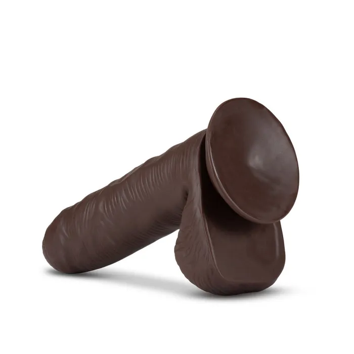 Dildos Blush Coverboy By Blush Pierre The Chef Realistic Chocolate 7Inch Long Dildo With Balls Suction Cup Base