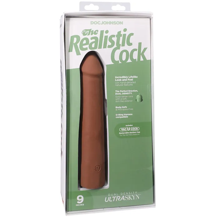Doc Johnson The Realistic 9 Inch Cock in Caramel Dildos