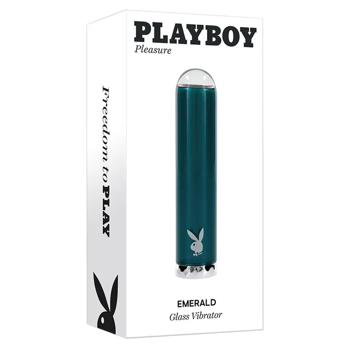 EVOLVED Female Sex Toys Playboy Emerald Glass Vibrator