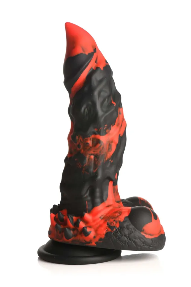 Female Sex Toys XR Brands Fire Demon Monster Silicone Dildo Ignite Passion with XR Brands