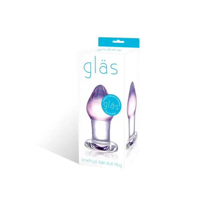 Glas Amethyst Butt Plug Hand Blown Glass for Sensational Anal Play Electric Hustler Lingerie Anal Glas Amethyst Butt Plug Hand Blown Glass for Sensational Anal Play Electric Hustler Lingerie Anal