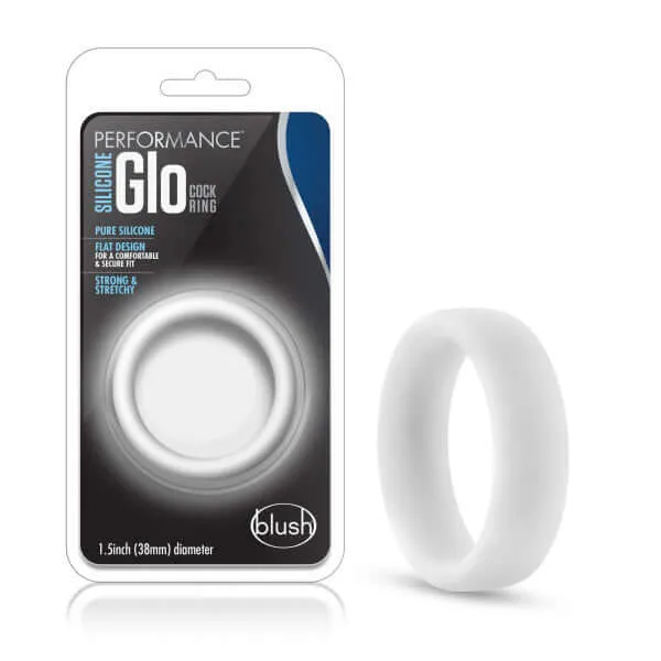 Illuminate Your Intimate Moments with Performance Silicone Glo Cock Ring Blush Novelties Male Sex Toys