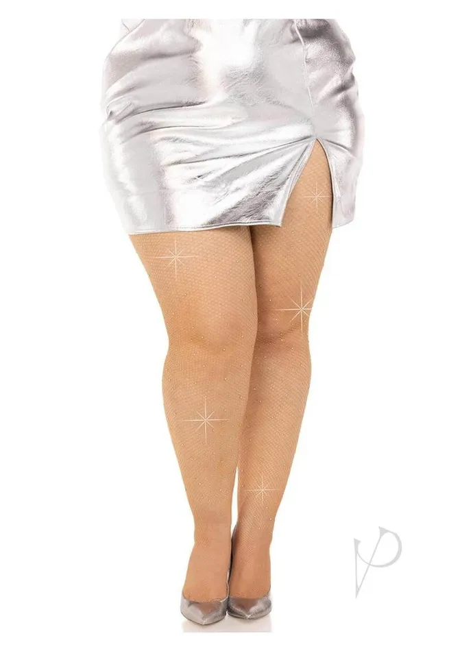 Leg Avenue Inc Colby Plus Rhinestone Fishnet Tights 1X2X Glamour Redefined Male Sex Toys Leg Avenue Inc Colby Plus Rhinestone Fishnet Tights 1X2X Glamour Redefined Male Sex Toys