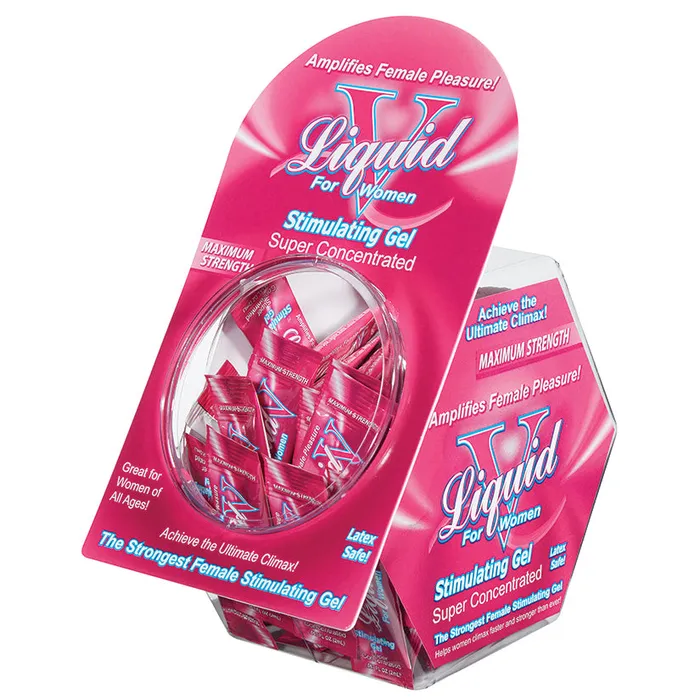 Liquid V For Women Stimulating Gel Foil Display of 50 Body Action Enhancers Liquid V For Women Stimulating Gel Foil Display of 50 Body Action Enhancers