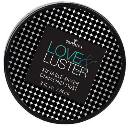 Love and Luster Kissable Diamond Dust 2 ounces Jar Sensuva Vibrators
