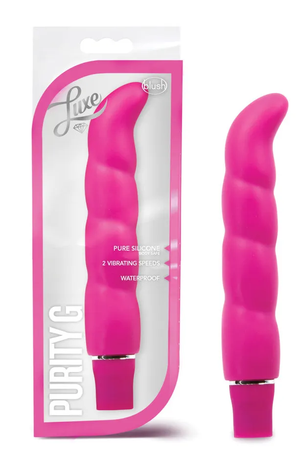 Luxe By Blush Purity G GSpot Pink 625Inch Vibrator Blush Vibrators