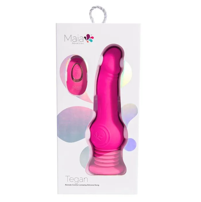 Maia Toys Female Sex Toys Tegan Jumping Vibrating Dong with Remote Control Experience Thrilling Sensations by Maia Novelties