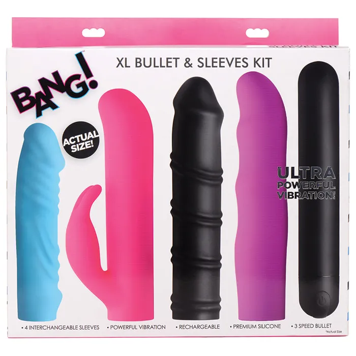 Male Sex Toys Bang 4 in 1 XL 3Speed Bullet Sleeve Kit XR Brands