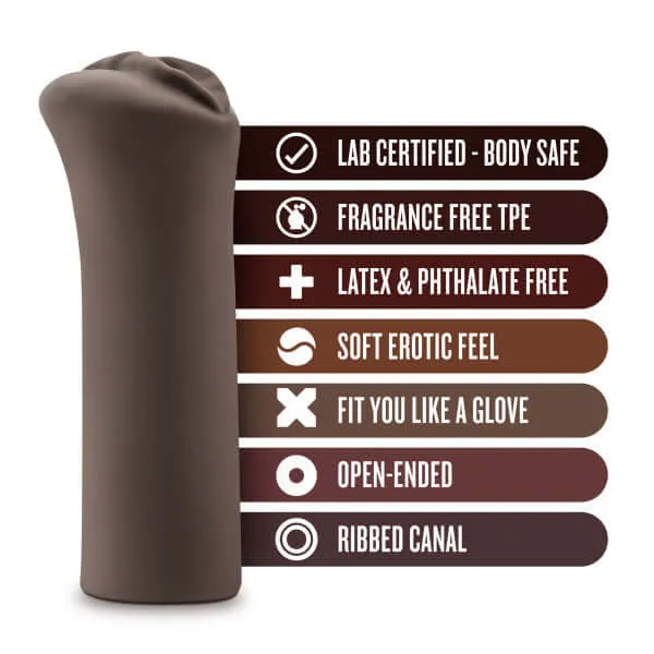 Male Sex Toys Blush Novelties Hot Chocolate Nicoles Kitty Chocolate Brown Vagina Stroker