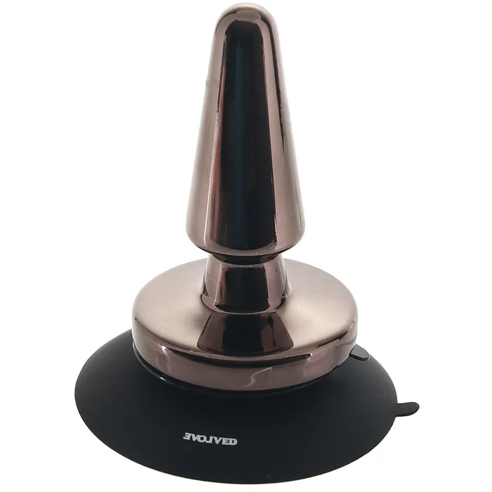 Male Sex Toys Evolved Novelties Beginner Vibrating Metal Plug with Suction Base
