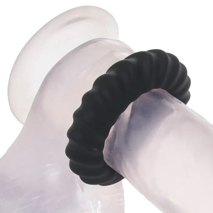 Manzo Liquid Silicone Ring Set in Black Maia Female Sex Toys