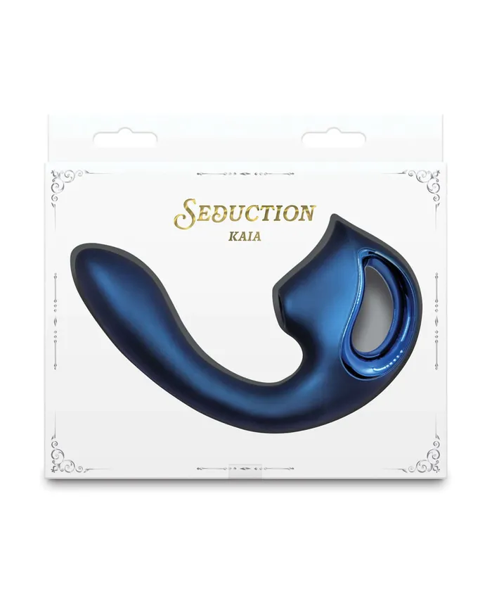 NS Novelties Vibrators Seduction Kaia Metallic Blue Posable Air Pulse GSpot Vibrator NS Novelties Vibrators Seduction Kaia Metallic Blue Posable Air Pulse GSpot Vibrator