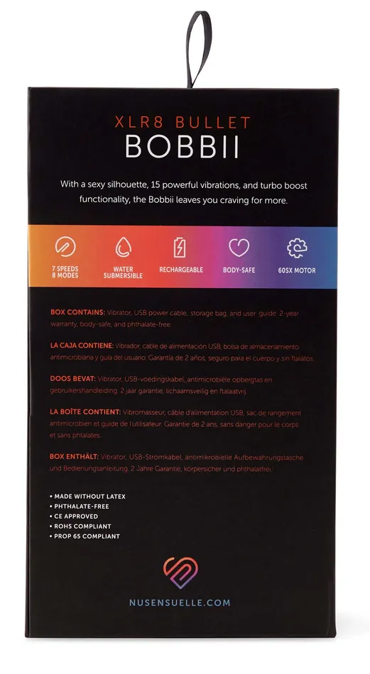 Nu Sensuelle Vibrators Sensuelle Bobbii XLR8 Purple Vibrator Deep Pleasure Meets CuttingEdge Design
