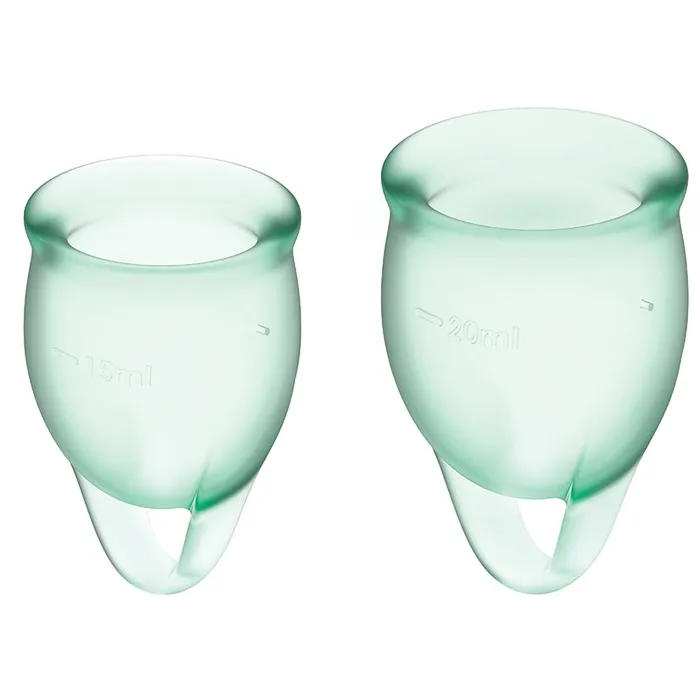 SATISFYER Vibrators Satisfyer Feel Confident Menstrual CupLight Green