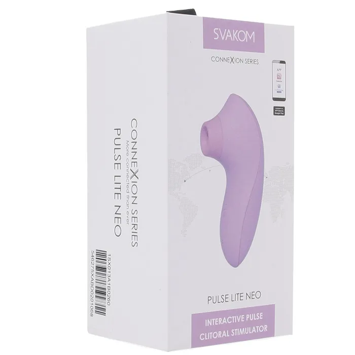 Svakom Female Sex Toys Pulse Lite Neo Suction Stimulator with App in Lavender Svakom Female Sex Toys Pulse Lite Neo Suction Stimulator with App in Lavender