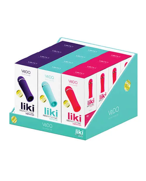 Vedo Liki Flicker Vibe 12 Piece Assorted Colors Point of Purchase Display Vedo Vibrators Vedo Liki Flicker Vibe 12 Piece Assorted Colors Point of Purchase Display Vedo Vibrators