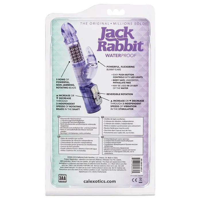Vibrators CAL EXOTICS The Original Waterproof Jack Rabbit 5 RowsPurple 475