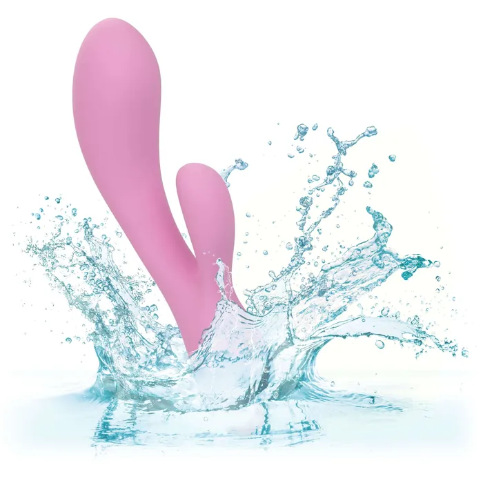 Vibrators California Exotic Novelties Contour Zoie Pink Rabbit Style Vibrator
