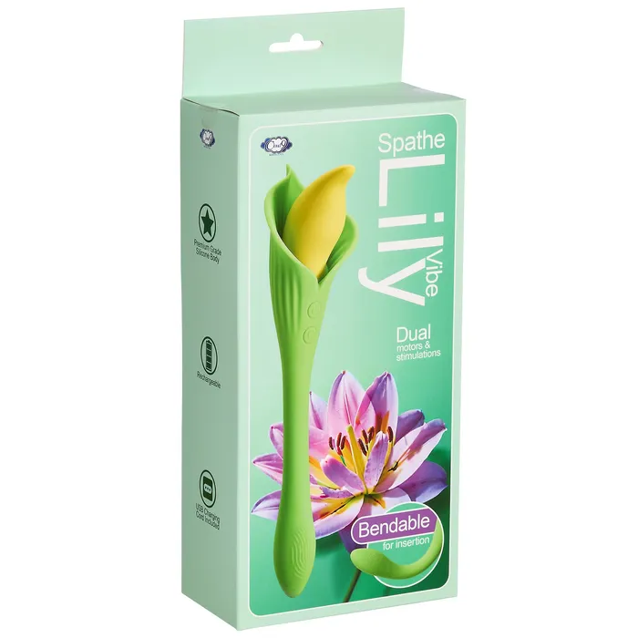 Vibrators Cloud 9 Novelties CLOUD 9 SPATHE LILY VIBE TWOTONE GREEN