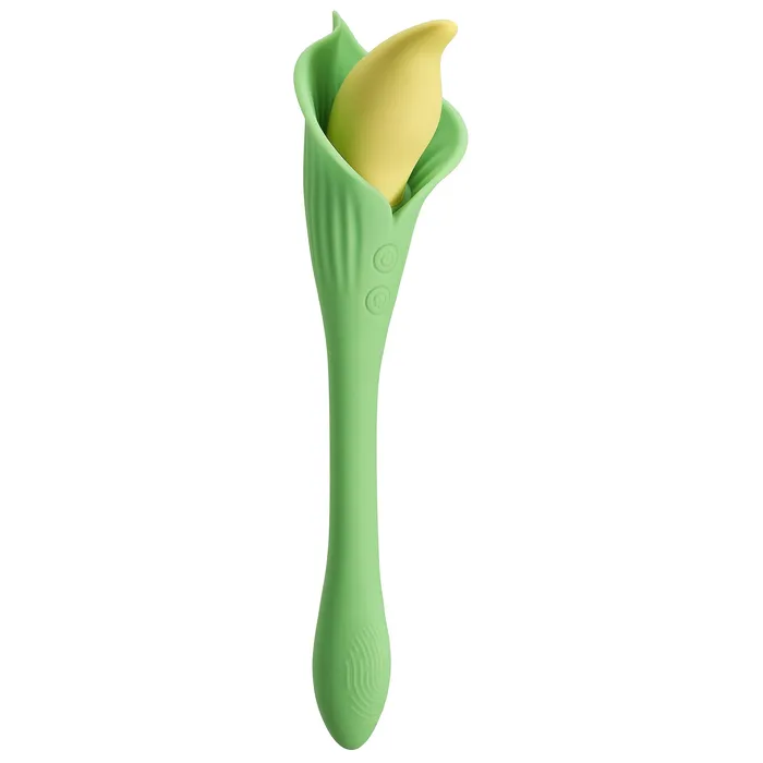 Vibrators Cloud 9 Novelties CLOUD 9 SPATHE LILY VIBE TWOTONE GREEN