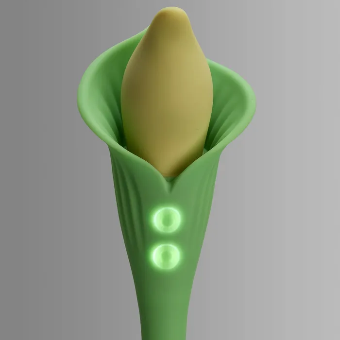 Vibrators Cloud 9 Novelties CLOUD 9 SPATHE LILY VIBE TWOTONE GREEN