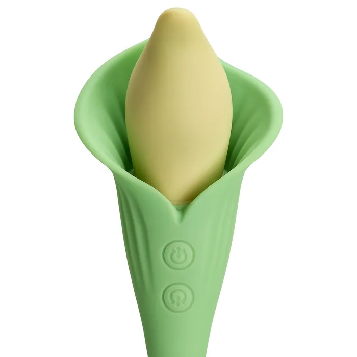 Vibrators Cloud 9 Novelties CLOUD 9 SPATHE LILY VIBE TWOTONE GREEN