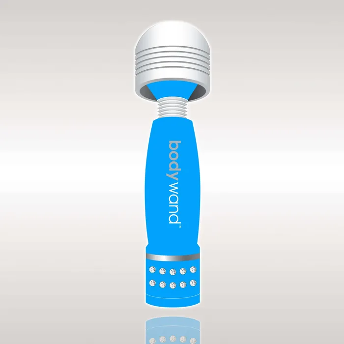 Vibrators XGen Products BODYWAND MINI NEON BLUE NET
