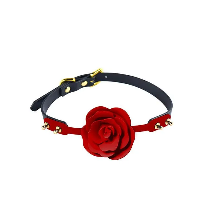 Vibrators ZALO ZALO UPKO Designer Collection Rose Ball Gag Experience Obedience and Elegance