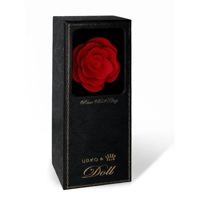 Vibrators ZALO ZALO UPKO Designer Collection Rose Ball Gag Experience Obedience and Elegance
