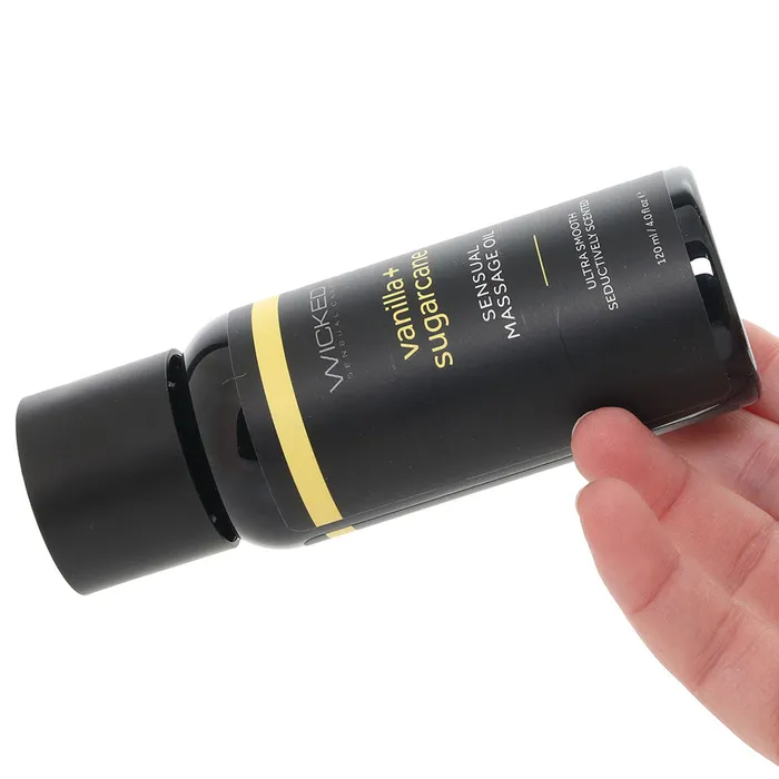 Wicked Sensual Care Couples Sensual Massage Oil 4oz120ml in Vanilla Sugarcane