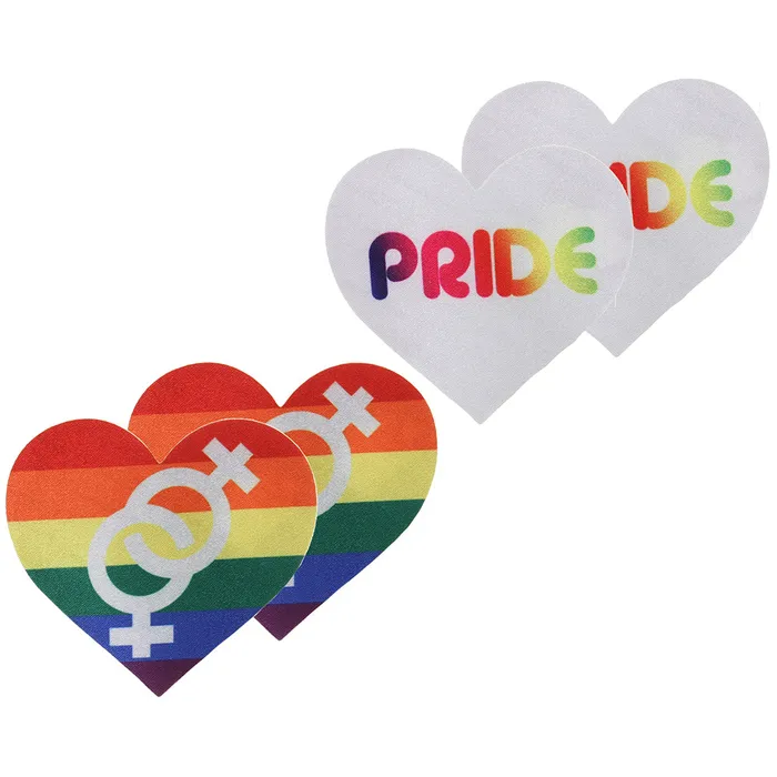 XGen Vibrators Pride and Hearts Venus Nipple Pasties