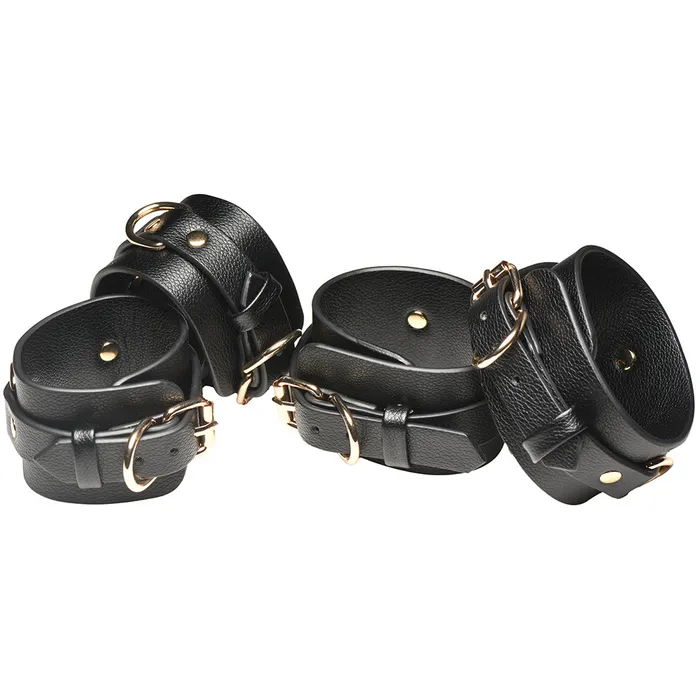 XR Brands Master Series Tied Temptress Thigh Harness with Hog Tie Female Sex Toys