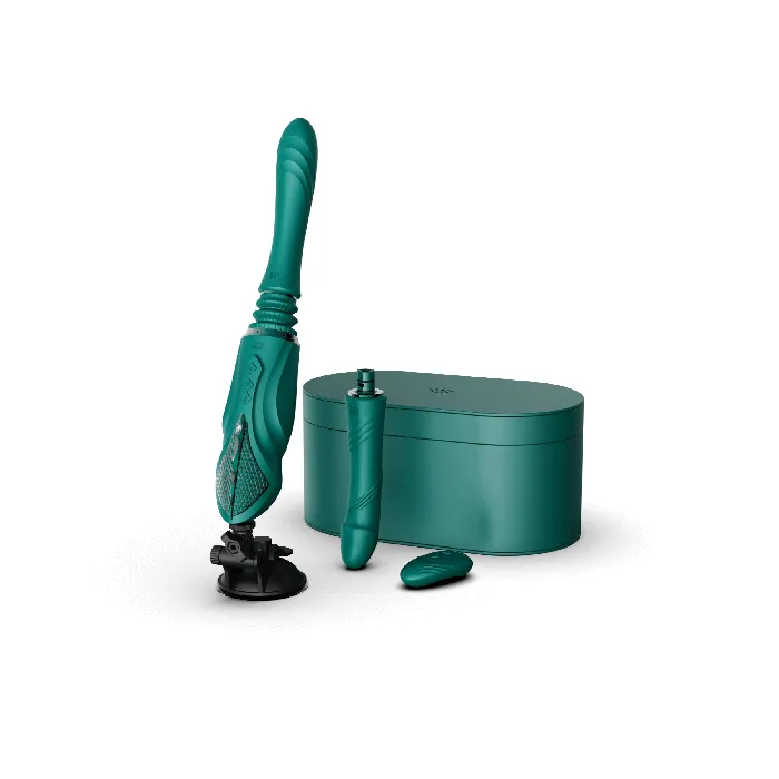 ZALO Sesh Compact Sex Machine Turquoise Green ZALO Female Sex Toys