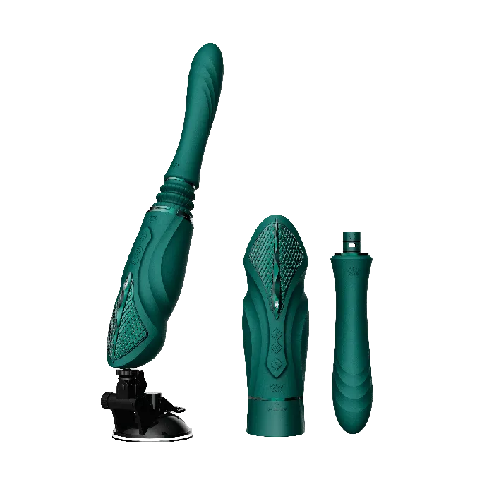 ZALO Sesh Compact Sex Machine Turquoise Green ZALO Female Sex Toys