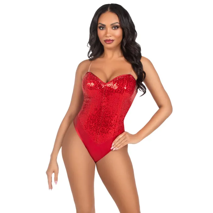 2 Pc Sequin Bodysuit Medium Red Leg Avenue Anal 2 Pc Sequin Bodysuit Medium Red Leg Avenue Anal