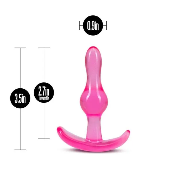 Anal Blush Novelties B Yours Curvy Anal Plug Pink Anal Blush Novelties B Yours Curvy Anal Plug Pink