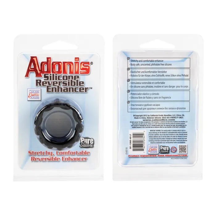 Anal CalExotics Adonis Silicone Reversible Enhancer Black Anal CalExotics Adonis Silicone Reversible Enhancer Black